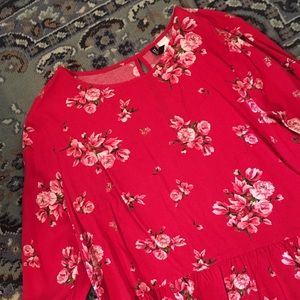 Floral Peplum Blouse